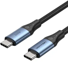 Vention Cable USB-C a USB-C 240W 1m Negro/Azul